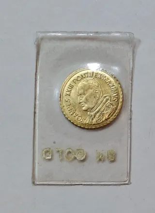 Moneta Vaticano Papa Giovanni XXIII 8k Oro