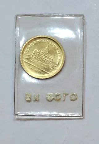 Moneta Vaticano Papa Giovanni XXIII 8k Oro
