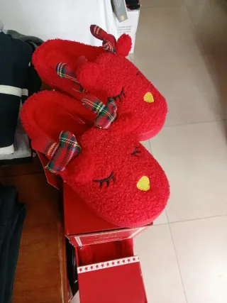 Ciabatte Renna Natale Donna 36/37