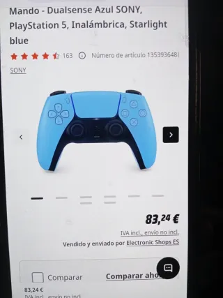 Mando PS5 Dualsense Azul SONY