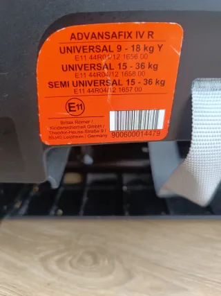 Silla coche Britax Römer Advansafix IV (9 a 36 kg)