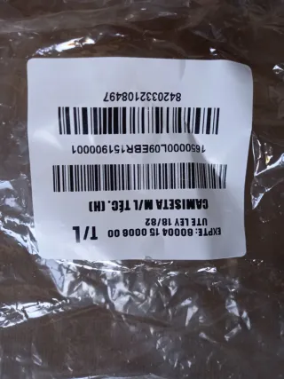 Camiseta técnica manga larga beige