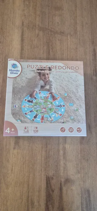 Puzzle Redondo Mundo Diver 4+ años 108 piezas