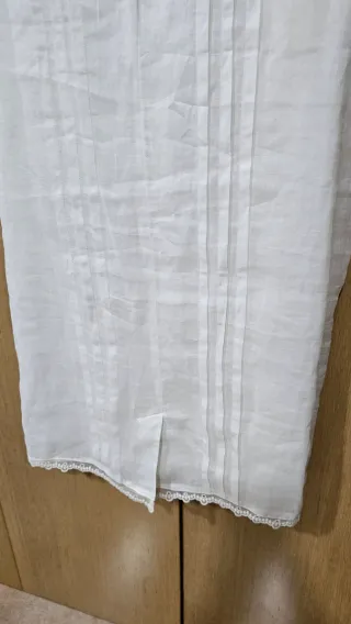 Vestido blanco bordado Tintoretto nuevo