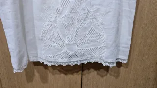 Vestido blanco bordado Tintoretto nuevo
