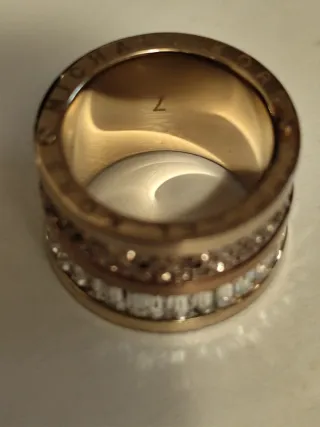 Anillo Michael Kors Dorado con Cristales