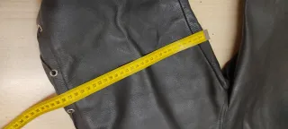 Pantalón de cuero caballero negro