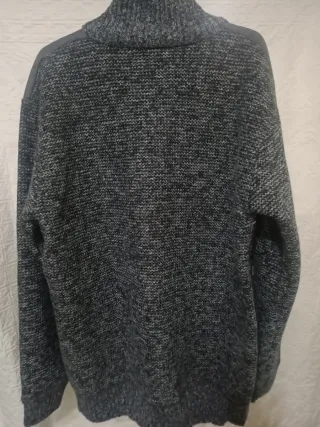 Chaqueta acolchada gris hombre