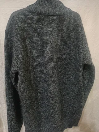 Chaqueta acolchada gris hombre