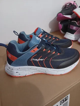 Deportivas niño azul tallaw 32 34 y 36