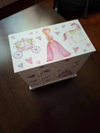 Joyero infantil princesa castillo musical