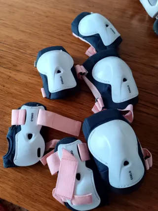 Patines de línea seminuevos Talla ajustable 35-38.