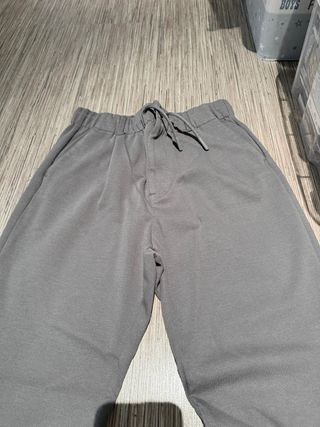 Calças Zara Cinza Esverdeado 13/14 Anos