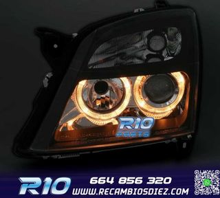 FAROS OPEL VECTRA C 02-05 SIGNUM 03-05 OJOS ANGEL FONDO NEGR