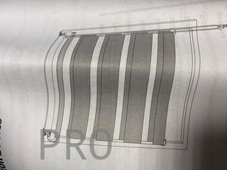 Tenda a rullo a doppia anta Amazon Basics, 56 x 150 cm, bianco