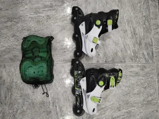 Patines infantiles con protecciones