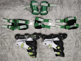 Patines infantiles con protecciones