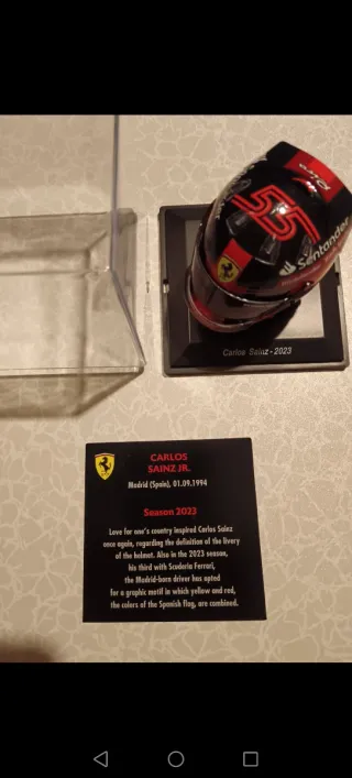 Casco F1 Carlos Sainz Scuderia Ferrari