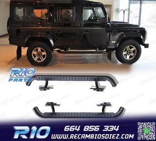 ESTRIBERAS ESTRIBOS LAND ROVER DEFENDER 110 NEGRO 83-16
