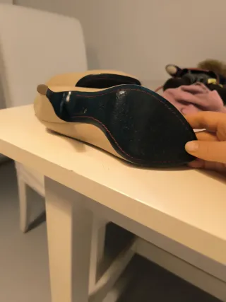 Zapatos tacón Patrizia Pepe Talla 37 Beige