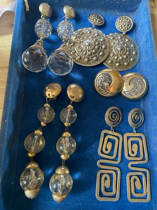 Lote Pendientes Largos Vintage