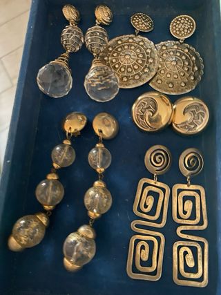 Lote Pendientes Largos Vintage