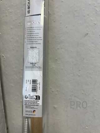 Tenda a rullo GARDINIA EASYFIX scandinava senza forare, da incollare o fissare, opaca, traslucida, bianco/naturale, 45 x 150 cm