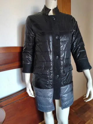 Abrigo Hakei Negro y Gris