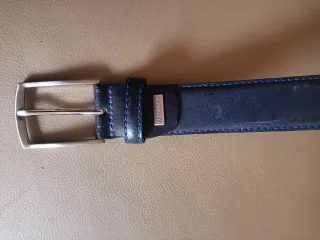 Cinturón Profuomo Piel Azul Talla 85