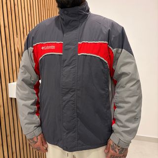 Giacca Columbia Vintage Grigio/Rosso Taglia L