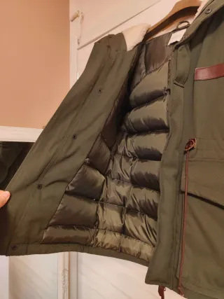 Parka imbottita invernale piuma d'oca