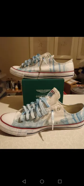 Zapatillas Converse All Star Blue Paint