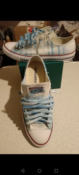 Zapatillas Converse All Star Blue Paint