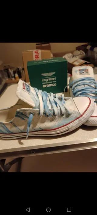 Zapatillas Converse All Star Blue Paint