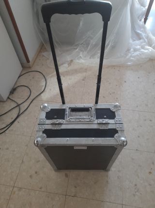 Maleta DJ Negra y Plateada