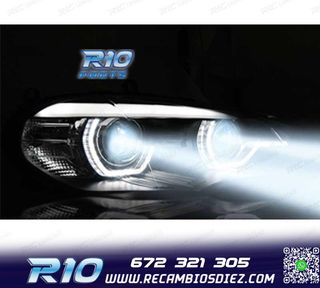FAROS LED BMW X5 E70 07-13 OEM XENON OJOS ANGEL NEGRO