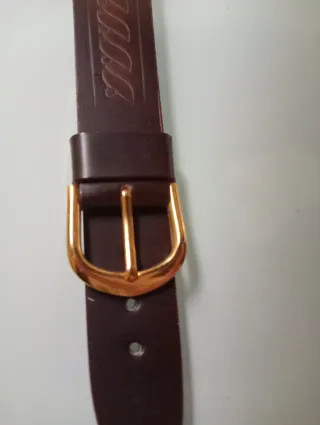 Correa Reloj Caballero 20mm Marrón Hebilla Dorada