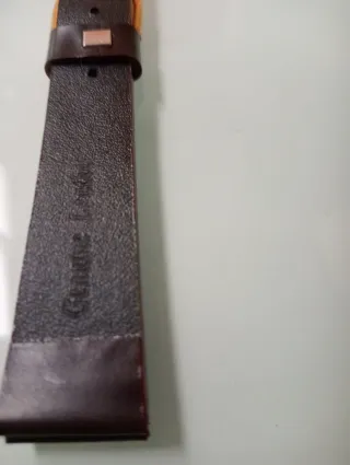 Correa Reloj Caballero 20mm Marrón Hebilla Dorada