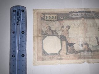 Billete 1000 Francos Francia 1927 Coleccionismo