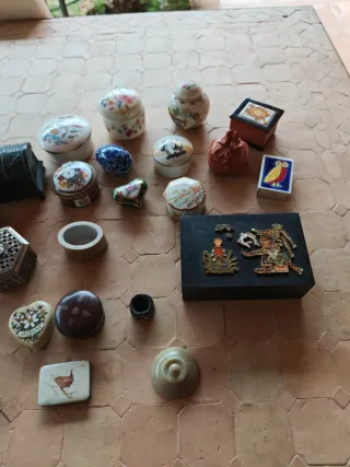 Lote de cajitas decorativas antiguas