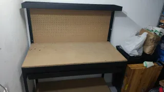 Banco de trabajo y taburete