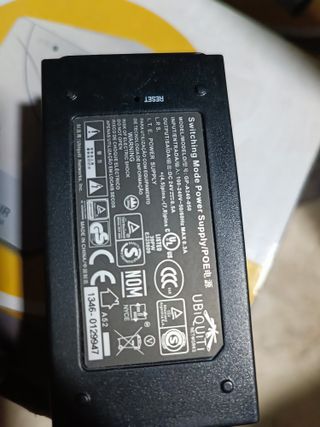 Alimentador POE Ubiquiti 24V 0.5A 12W