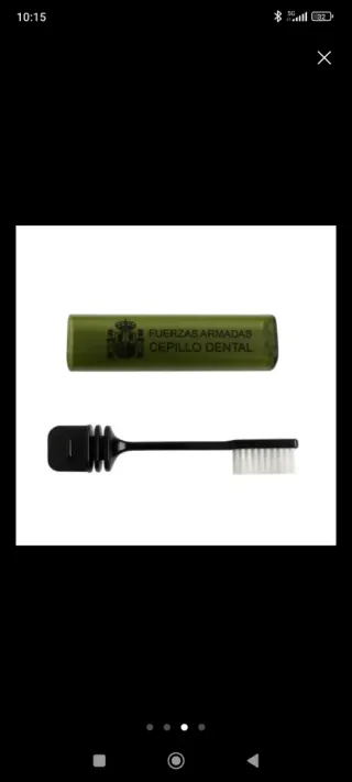 Cepillo de dientes militar