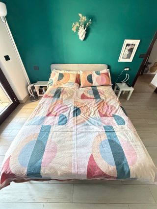 Letto matrimoniale imbottito