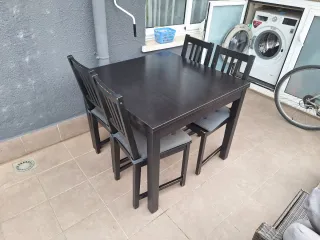 Mesa comedor extensible Ikea madera