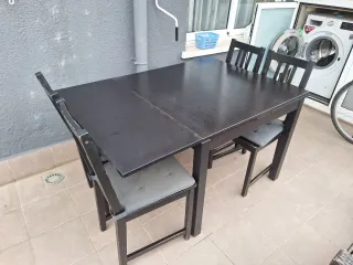 Mesa comedor extensible Ikea madera