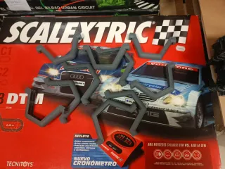 10 Soportes Pistas Scalextric Grises