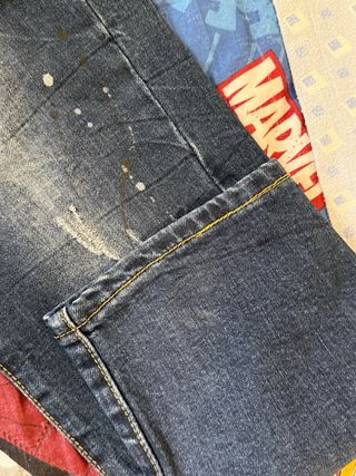 Jeans X-THREE uomo denim strappati