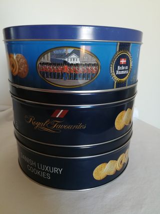 Set 3 Scatole vuote di  Latta Royal Favourites