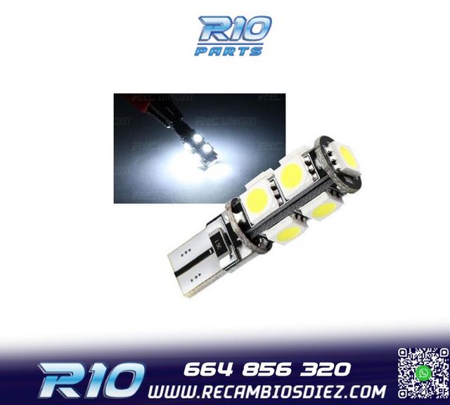 BOMBILLA LED T10 CANBUS 9LED